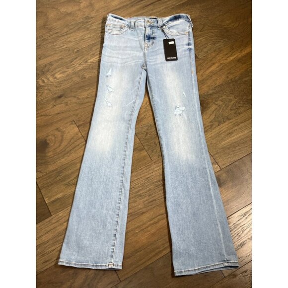 TRUE RELIGION Becca Mid-Rise Boot Cut Jeans Light Wash Sz 29 NWT - Picture 1 of 7